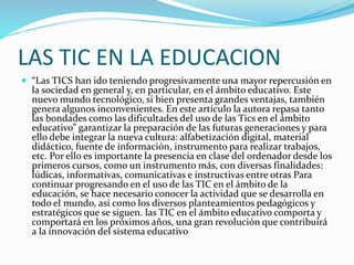 El uso e impacto de las TIC en la sociedad | PPTX