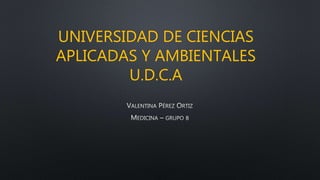 UNIVERSIDAD DE CIENCIAS
APLICADAS Y AMBIENTALES
U.D.C.A
 