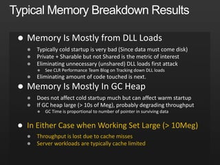 









 In Either Case when Working Set Large (> 10Meg)
 Throughput is lost due to cache misses
 Server workloads are typically cache limited
 