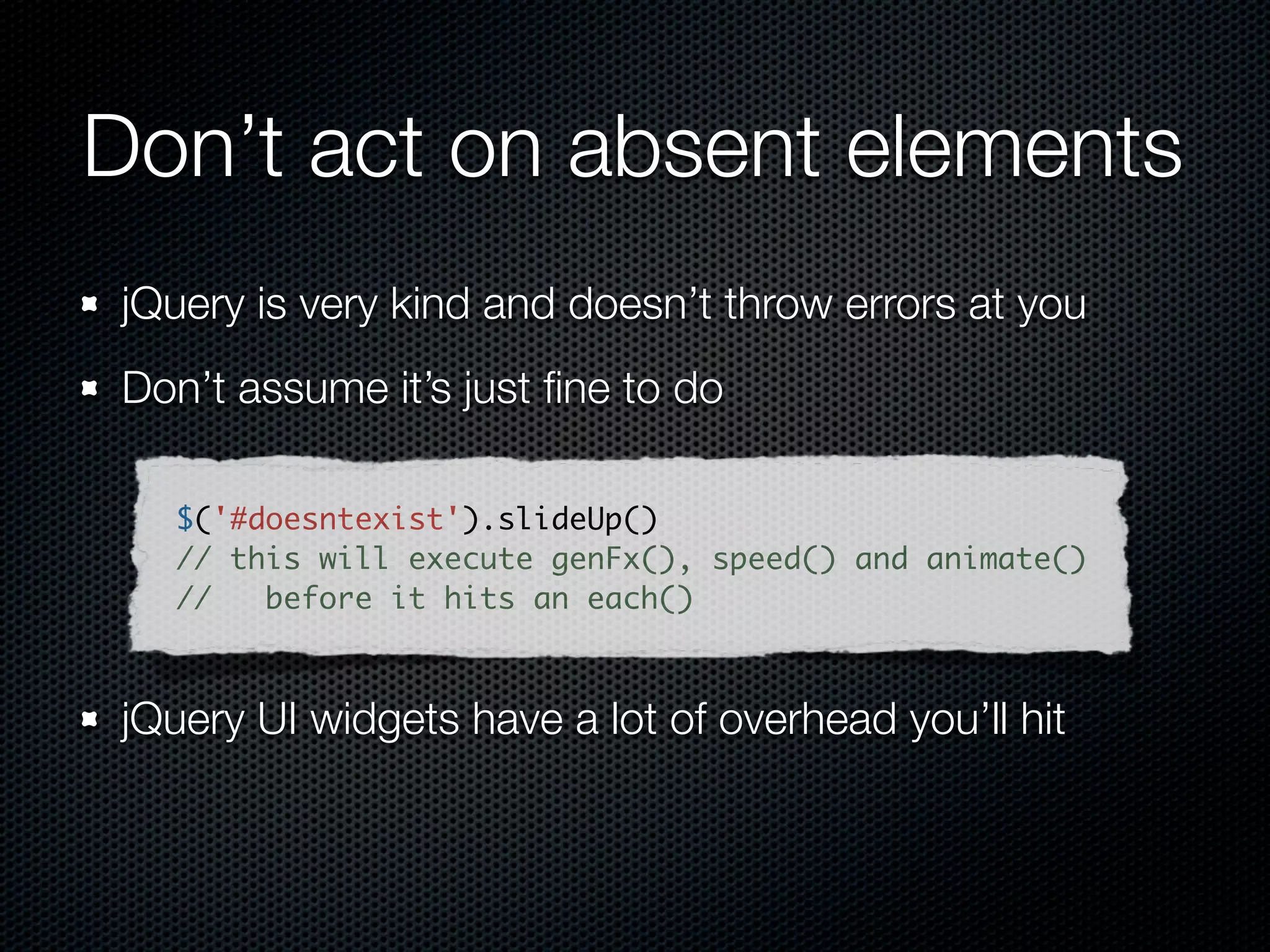 The DOM is slow
Pull elements off the DOM while you toy with them

var table = $('#some-table');
var parent = table.parent();

table.detach();
table.addLotsAndLotsOfRows();
parent.append(table);
 