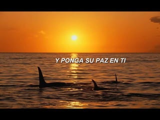 Y PONGA SU PAZ EN TI  