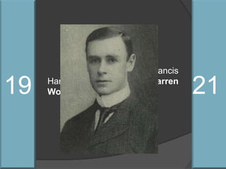 19 21Oct 5.Governor-General Francis Harrison is replaced by Warren Woods.