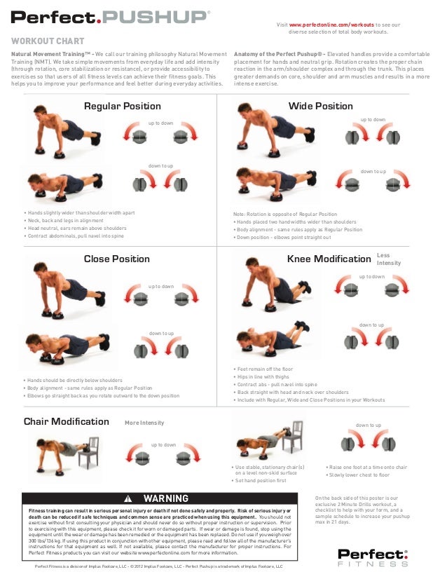 Perfect Pushup Workout Chart