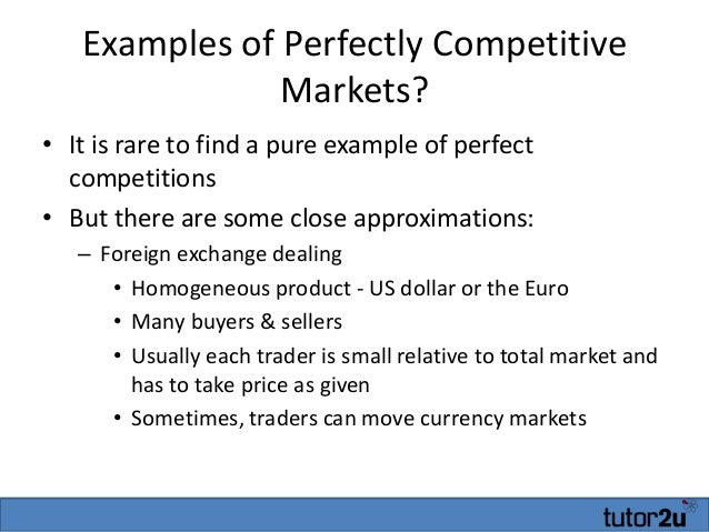 perfect competition a2 micro examples of perfect competition
