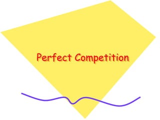 Perfect Competition
 