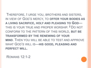 Perfect dedication to god | PPTX