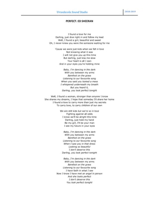 Letras de músicas( Traduções) - Ed sheeran- Perfect - Wattpad