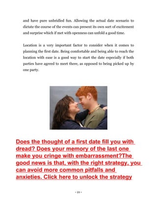 Perfect first date tips to conquer 