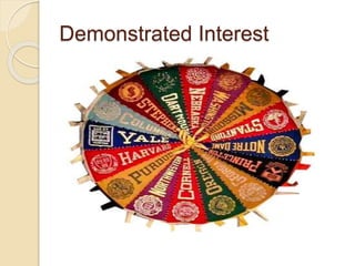 Demonstrated Interest
 