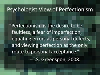 Pixel Perfect: Strategies for Overcoming Perfectionism | PDF