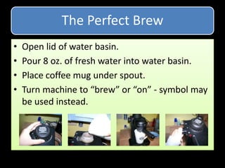 Coffee brewed at home costs just 12 cents or less per cup.http://www.fastcompany.com/magazine/120/coffee-cash.html?partner=rss-alerthttp://gourmetcoffeesnob.com/
