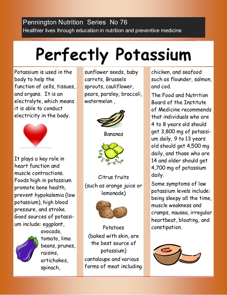 What kids need to know about the mineral potassium