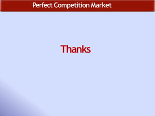 Thanks
Perfect CompetitionMarket
 