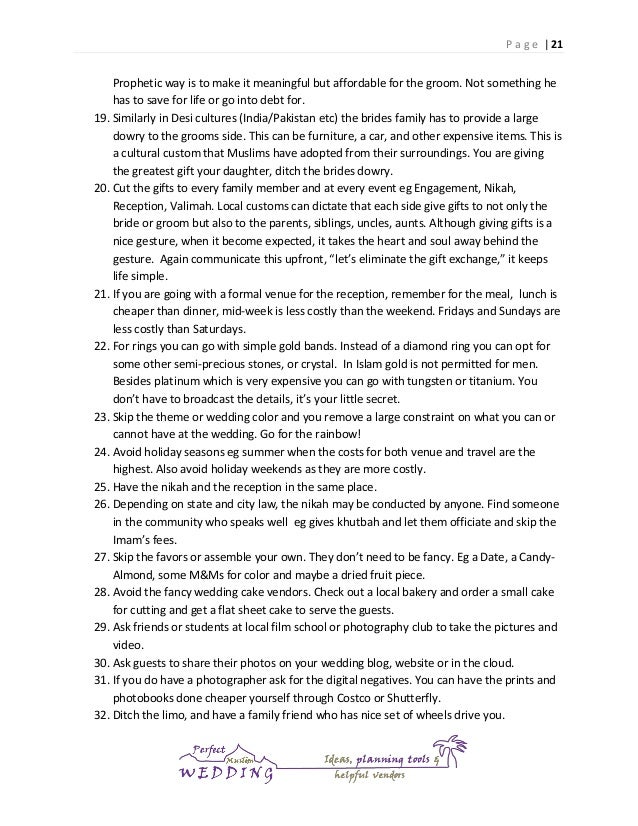Perfect Muslim Wedding Planning Guide