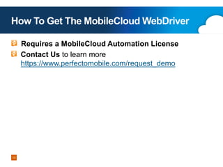 Cross Platform Mobile Test Automation using Selenium WebDriver by ...