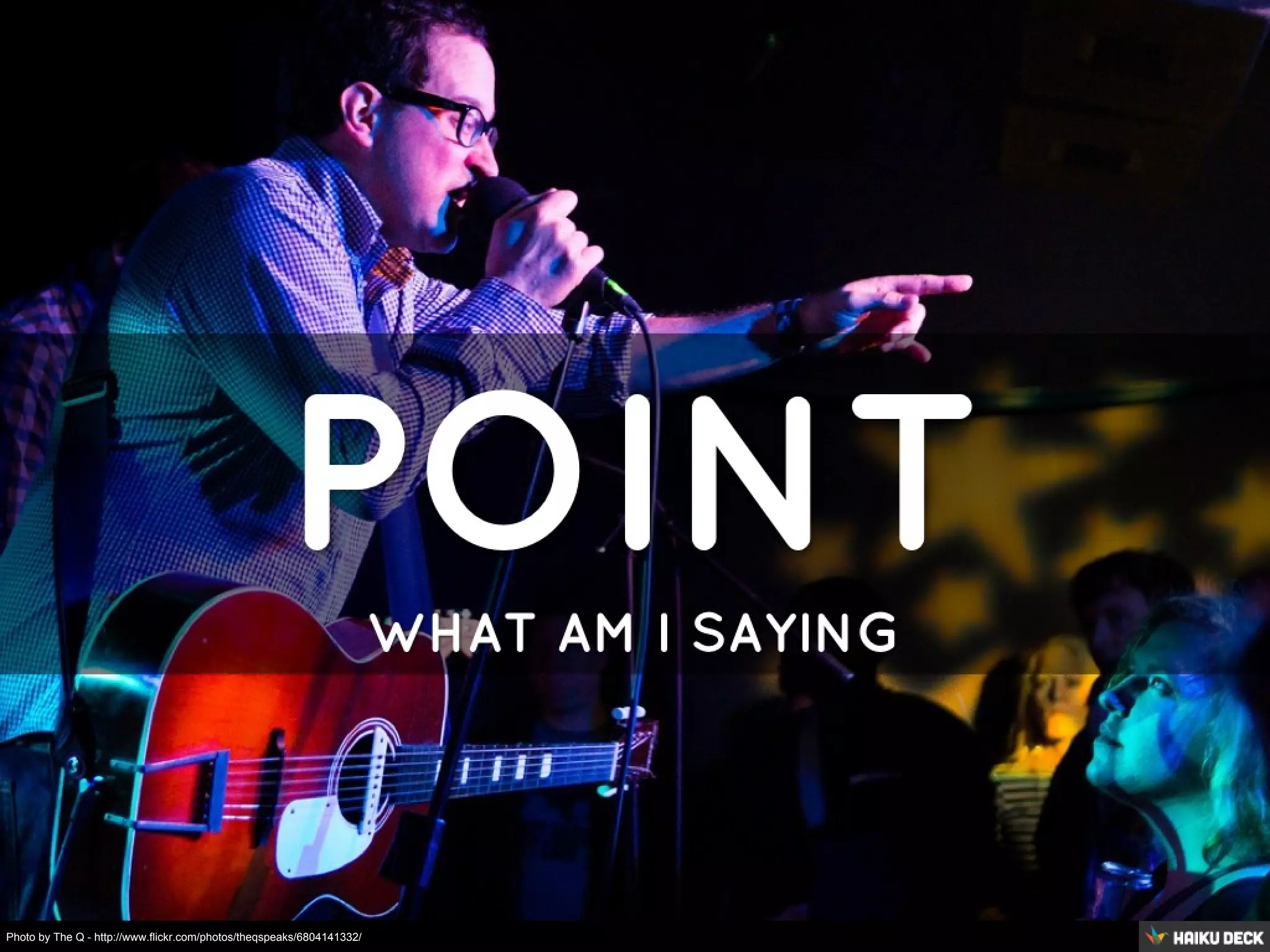 Photo by The Q - http://www.flickr.com/photos/theqspeaks/6804141332/
 