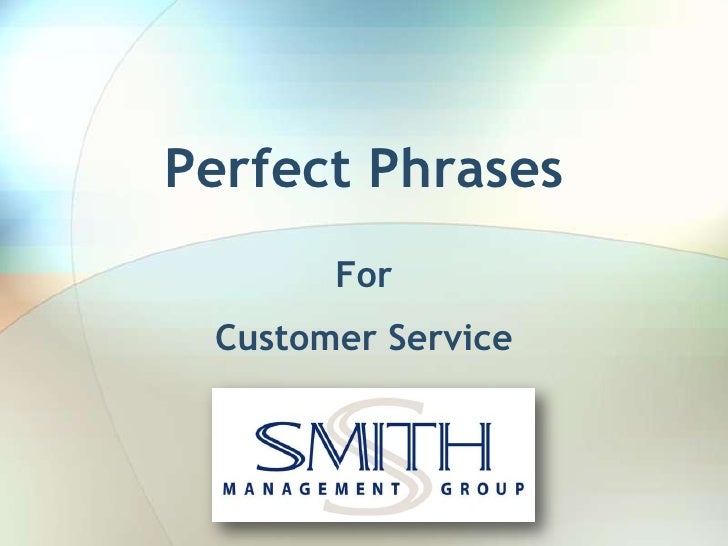 customer service sentences