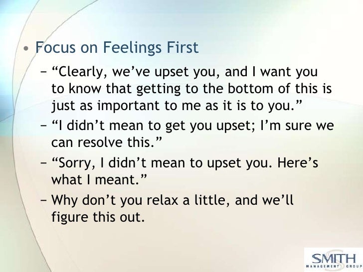 empathy statements for irate customers