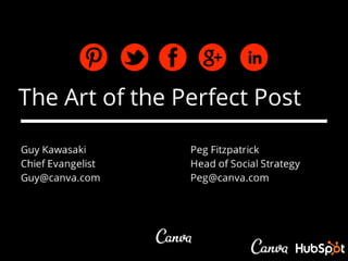 The Art of the Perfect Post for Social Media