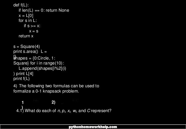 Perfect Python Homework Help | PPT