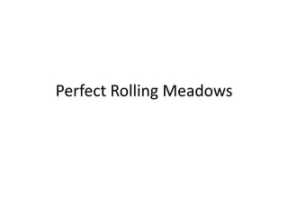 Perfect Rolling Meadows
 