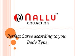 Perfect saree according to your body type