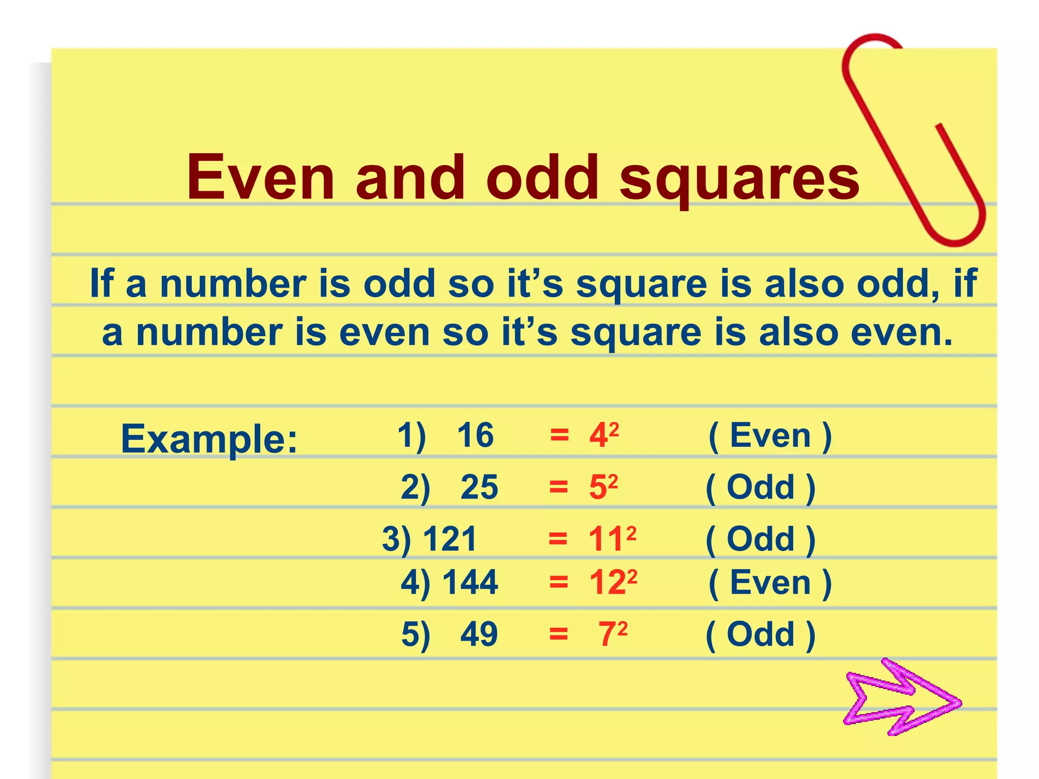 Squares & square roots - class 8th | PPT