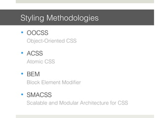 Perfect Styling - How to write better CSS | PDF