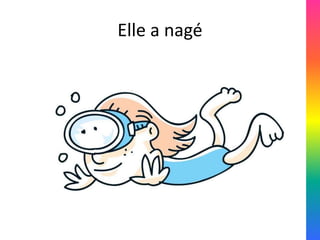 Elle a nagé
 
