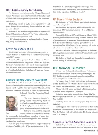 Ufaa Form College of Health and Human Performance - Performance | PDF