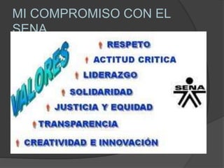 MI COMPROMISO CON EL
SENA.
 