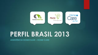 PERFIL BRASIL 2013
ASSISTÊNCIA DOMICILIAR – HOME CARE
 