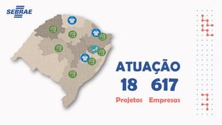 18
Projetos
ATUAÇÃO
617
Empresas
 