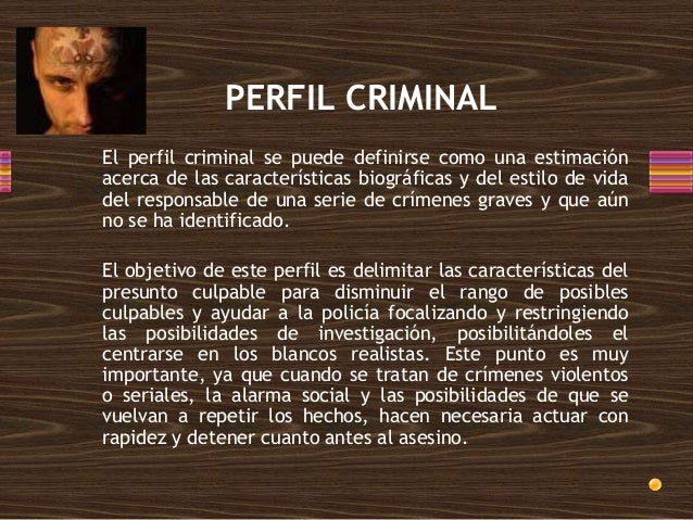 Perfil criminal