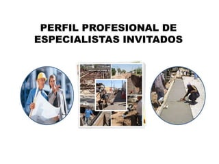 PERFIL PROFESIONAL DE ESPECIALISTAS INVITADOS 