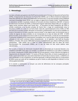 Estadísticas sistema educativo de Puerto Rico 2011 | PDF