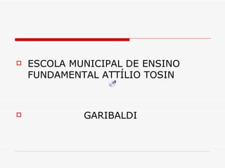 ESCOLA MUNICIPAL DE ENSINO FUNDAMENTAL ATTÍLIO TOSIN GARIBALDI 
