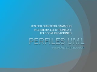 JENIFER QUINTERO CAMACHO INGENIERIA ELECTRONICA Y TELECOMUNICACIONES 