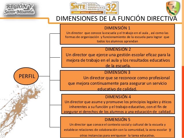 Perfiles, parámetros e indicadores de la función directiva.
