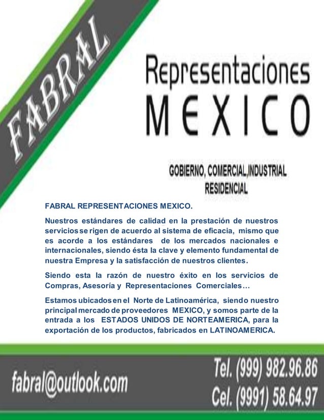 Perfil fabral representaciones mexico. final PDF