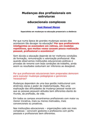 Perfil ideal do profissional da atualidade