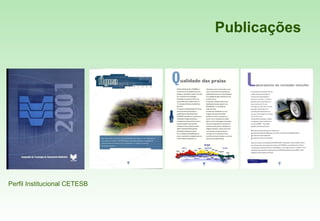 Publicações Perfil Institucional CETESB  