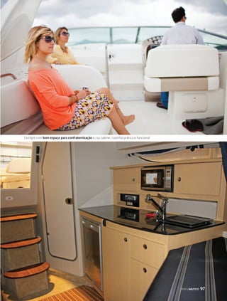 PPPEEERRRFFFIIILLLNNNÁÁÁUUUTTTIIICCCOOO 111000555 
Salão com um sofá em L, mesa regulável e cabine do proprietário 
 