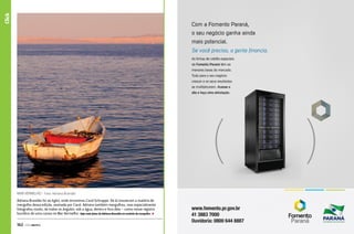 Click
Mar vermelho - Foto: Adriana Brandão
Adriana Brandão foi ao Egito, onde encontrou Carol Schrappe. De lá trouxeram a matéria de
mergulho dessa edição, assinada por Carol. Adriana também mergulhou, mas especialmente
fotografou muito, de todos os ângulos: sob a água, dentro e fora dela – como nesse registro
bucólico de uma canoa no Mar Vermelho. Veja mais fotos de Adriana Brandão na matéria de mergulho.

162  PERFILNÁUTICO

 