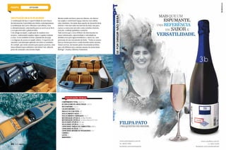 offshore
ESPECIFICAÇÕES TÉCNICAS
Comprimento total: 14,47 m
velocidade opção a: 46 nós
capacidade máxima de passageiros: 11+1
Boca máxima: 3,13 m
capacidade tanque de combustível: 800 L
Leitos: 2
Calado máximo: 0,8 m
capacidade de água: 300 L
banheiros: 1
ângulo do v na popa: 24°
deslocamento vazio: 9 T
deslocamento carregado: 11,5 T
Altura acima da linha d’água: 1,63 m
velocidade opção a: 53 nós
cabines: 1
motorização opção a: 2x Man R6 800
motorização opção a: 2x Volvo Penta D 11 725
SOFISTICAÇÃO EM ALTA VELOCIDADE
A combinação de luxo e esportividade do novo barco
da Intermarine é percebida das linhas contemporâneas
à combinação das cores vibrantes com sóbrias. Essa
é, definitivamente, uma lancha para se curtir ao ar livre
e é aí que está todo o glamour dela.
Com design arrojado, a aplicação de madeira teca
na proa, contornando amplas vigias e a gaiuta roubam
a cena. A teca também reveste a plataforma de popa
e os degraus de acesso ao amplo solário. O esportivo do
amarelo é um destaque aplicado em todos os estofados
do cockpit, que reúne assentos para quatro pessoas, uma
mesa rebatível para refeições e um móvel-bar, além de
posto de comando com assento duplo.
Mesmo sendo um barco para uso diurno, ele oferece
um amplo e confortável espaço interno com cabine,
sala e banheiro. Há ainda duas opções de layout do deck
inferior. Uma tem sofás nas laterais da meia-nau para
a proa e a outra tem um sofá e uma cozinha a boreste,
com pia, cooktop, geladeira e armário.
Tudo mostra que a nova offshore da Intermarine irá
trazer sofisticação, esportividade e velocidade na
medida certa para águas brasileiras e, desta vez, sem
pretensão de sair novamente de linha. “Todos os nossos
barcos vieram para ficar e estão fazendo muito sucesso.
Temos certeza, até mesmo pelas encomendas já feitas,
que a 48 offshore terá o mesmo sucesso da nossa linha
flybrige”, finaliza Allysson Yamamoto.
86  PERFILNÁUTICO
 
