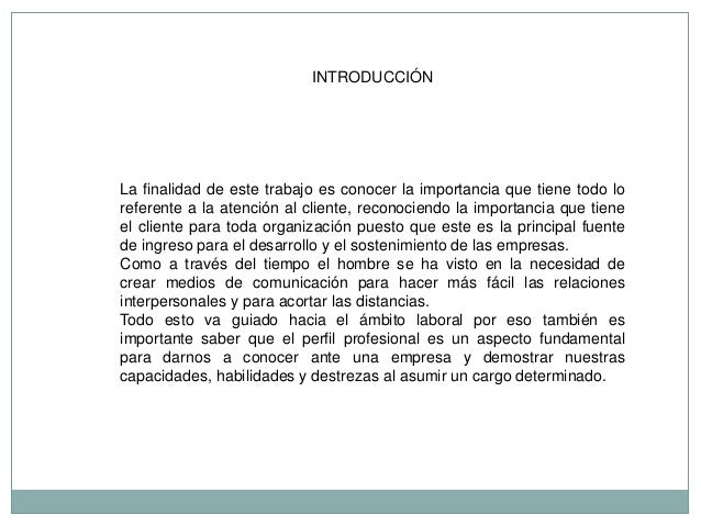 Perfil profesional