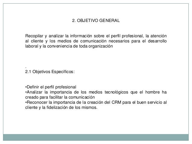 Perfil profesional