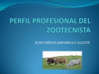 PERFIL PROFESIONAL DEL ZOOTECNISTA JUAN DIEGO JARAMILLO ALZATE 