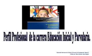 Diplomado Internacional de Diseño Curricular por Competencias -Modulo 2 
Editado por: Nancy Zenaida López Salgado 
 
