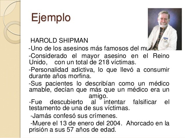 Perfil psicológico de un asesino